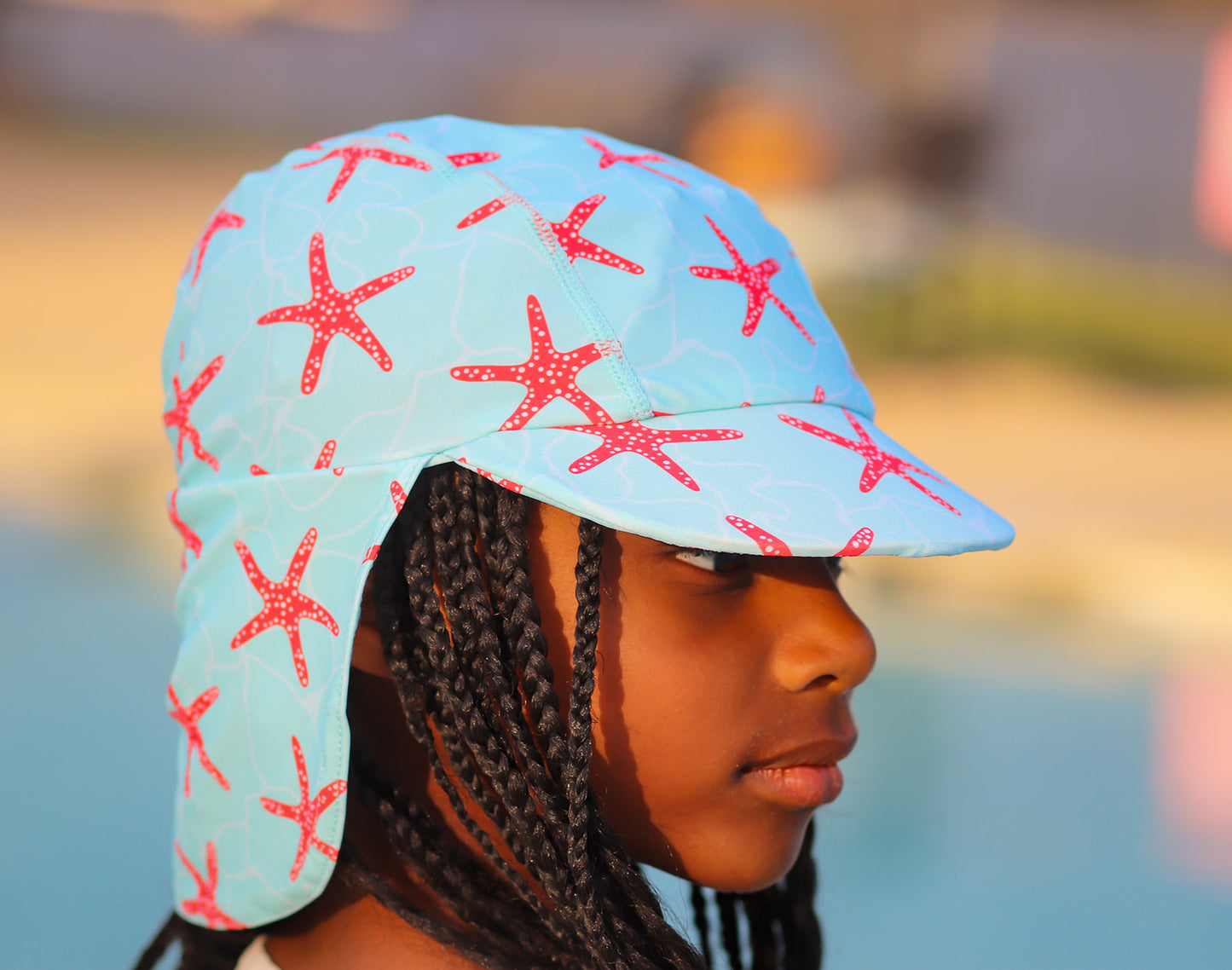 Kids Sun Hat with neck protection - Infant size
