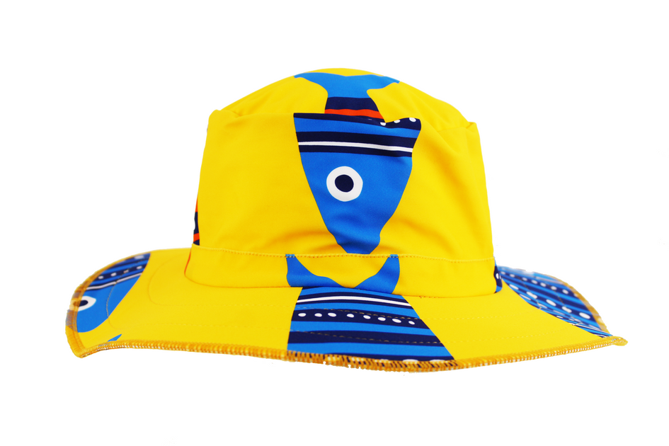 Bucket hat with 2024 fish