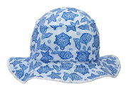 The Funky Bucket by Swimlids Blue and White Turtle SMALL