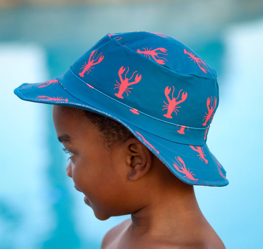 The Funky Bucket by Swimlids Lobster Print