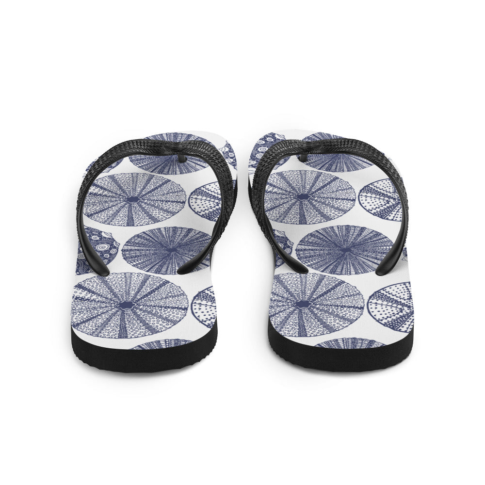 Flip-Flop with Sea Urchin Print