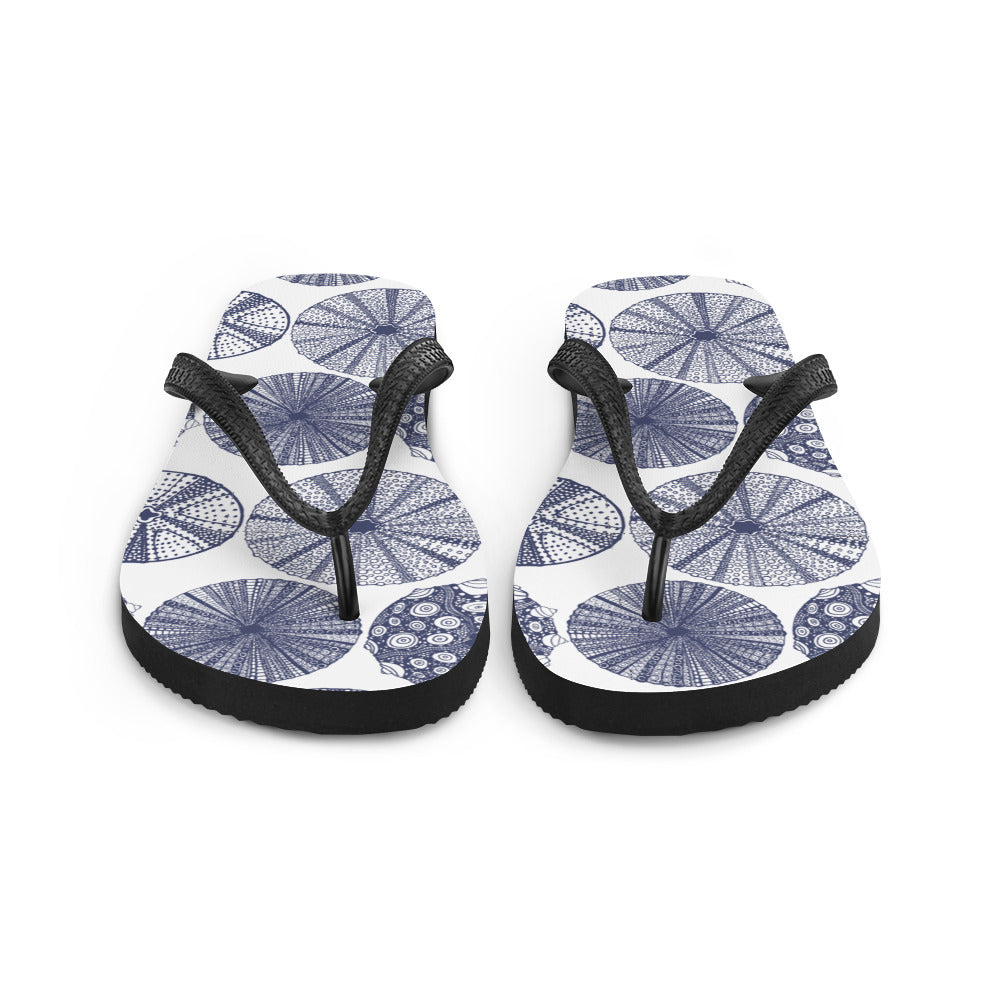 Flip-Flop with Sea Urchin Print