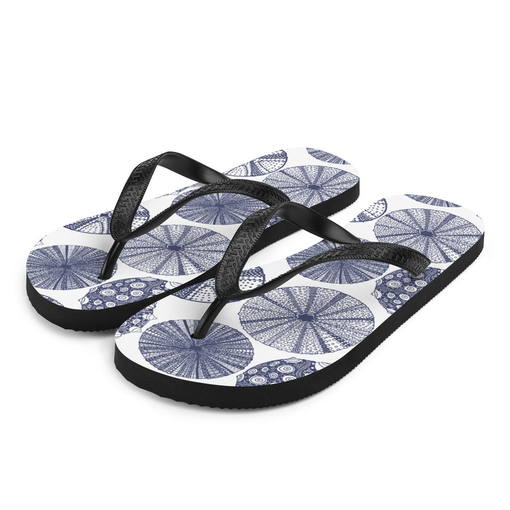 Flip-Flop with Sea Urchin Print