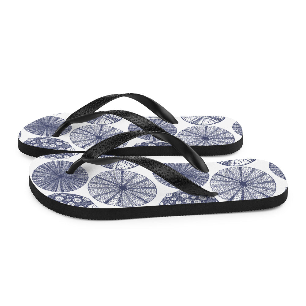 Flip-Flop with Sea Urchin Print