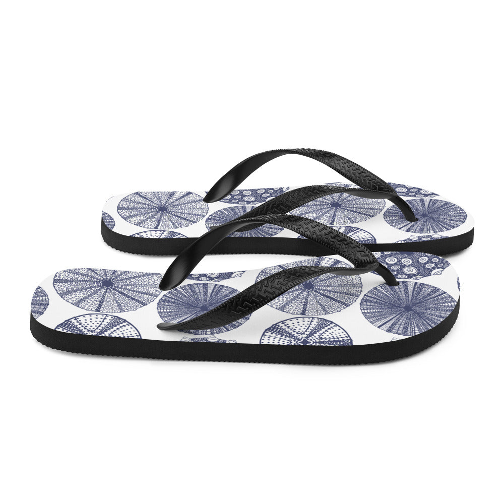 Flip-Flop with Sea Urchin Print