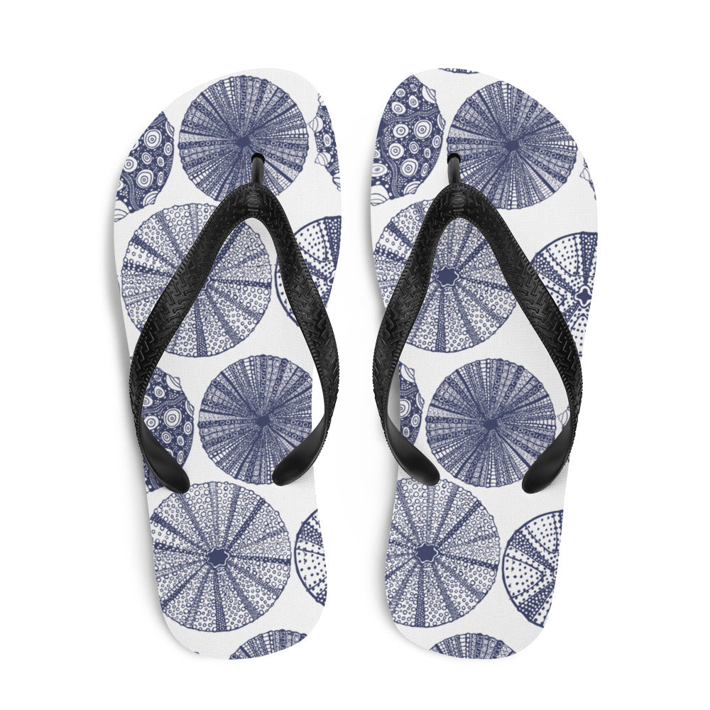 Flip-Flop with Sea Urchin Print